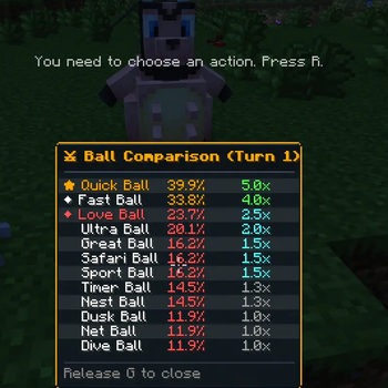 Скриншот Cobblemon Catch Rate Display: 2