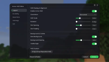 Скриншот Clean Armor HUD: 2