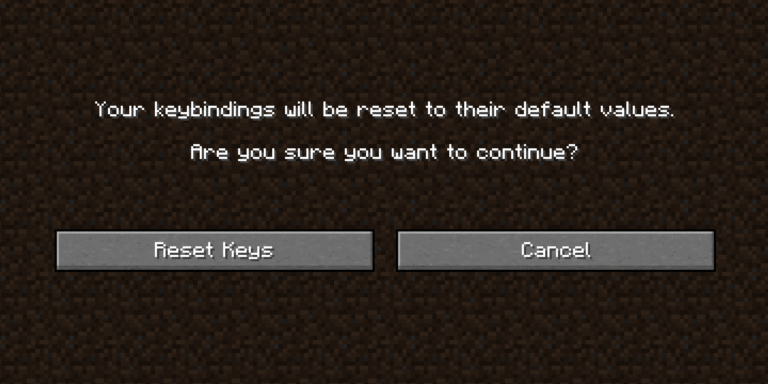 Скриншот Reset Keys Confirmation Screen: 1