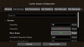Скриншот Custom Mob Spawns: 1