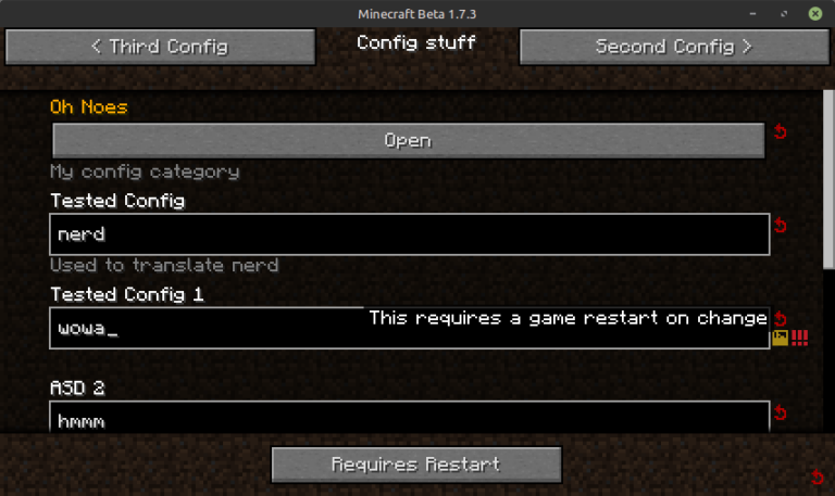 Скриншот Glass Config API: 1