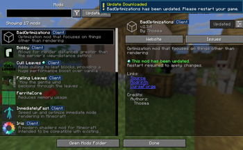 Скриншот Mod Menu Updater: 1