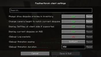 Скриншот FeatherMorphClient: 2