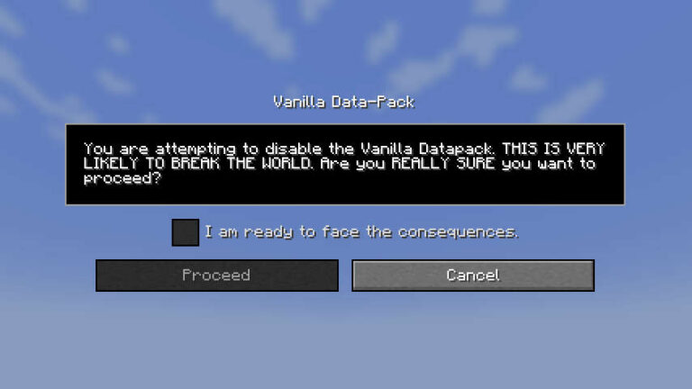 Скриншот Datapack/Gamerule Menus: 7