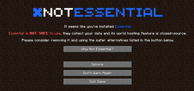 Скриншот Essential Warning Screen: 1