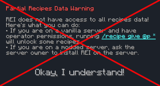 Скриншот Client Recipe Fix (JEI / REI): 1