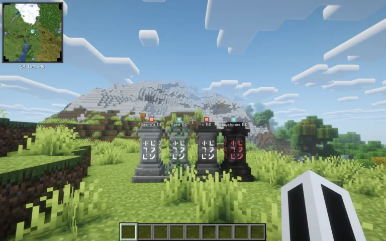 Скриншот Xaero's Maps x Waystones: 2