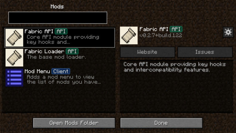 Скриншот ModMenu Beta: 1