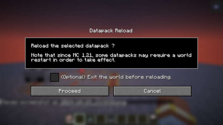 Скриншот Datapack/Gamerule Menus: 8