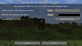 Скриншот Custom Item Despawn Duration: 2